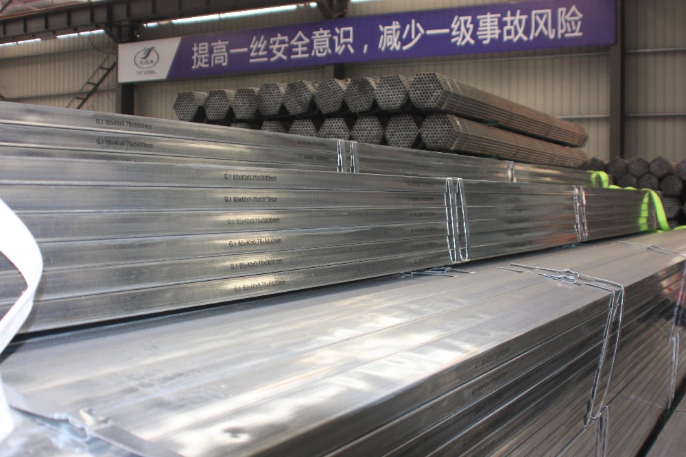 Non-Secondery Q235 Pre Galvanized Rectangular Steel Pipe